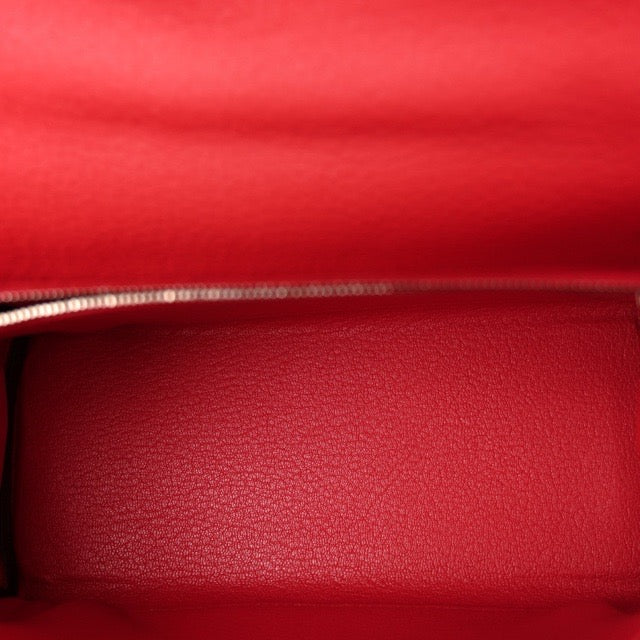 エルメス ケリー２５ 内縫い ルージュクー トゴ シルバー金具 HERMES KELLY RETOURNE 25 ROUGE DE COEUR TOGO SILVER HARDWARE【中古】