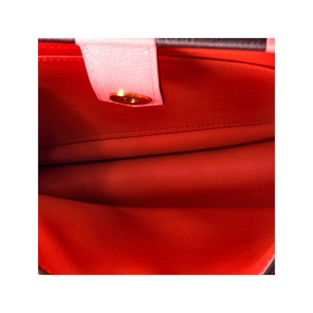 エルメス ソー・エルメス 25 ルージュクー トリヨンクレマンス ゴールド金具 ショルダーバッグ HERMES SAUT BAG 25 ROUGE DE COEUR TAURILLON CLEMENCE GOLD HARDWARE【中古】
