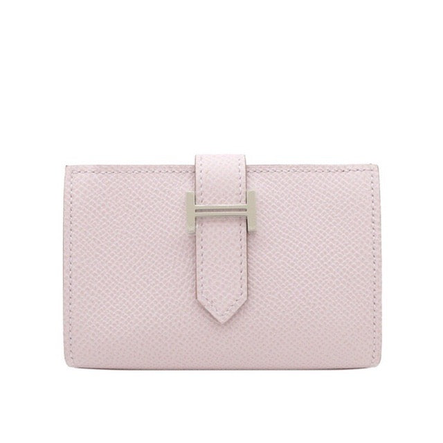 エルメス ミニベアン ミニウォレット モーヴペール エプソン シルバー金具 HERMES BEARN MINI WALLET MAUVE PALE EPSOM SILVER HARDWARE