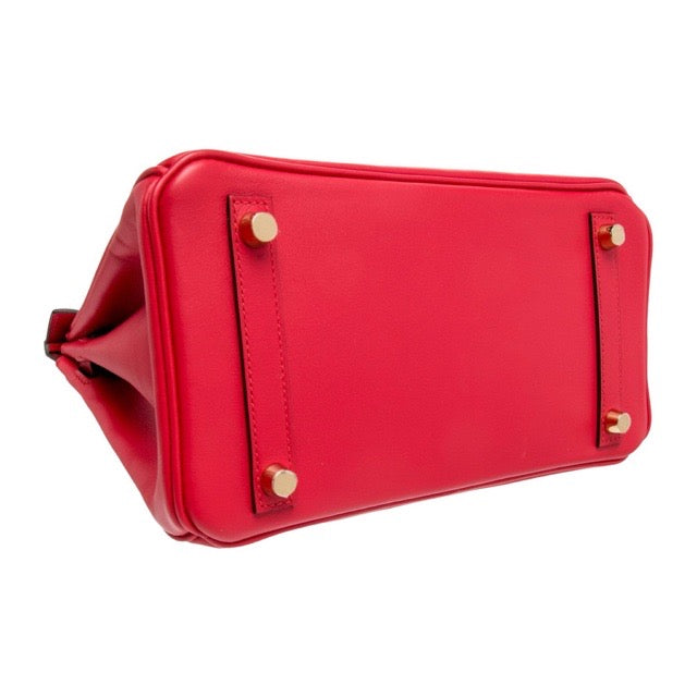 エルメス バーキン25 ルージュクー スイフト ゴールド金具 HERMES BIRKIN 25 ROUGE DE COEUR SWIFT GOLD HARDWARE【中古】