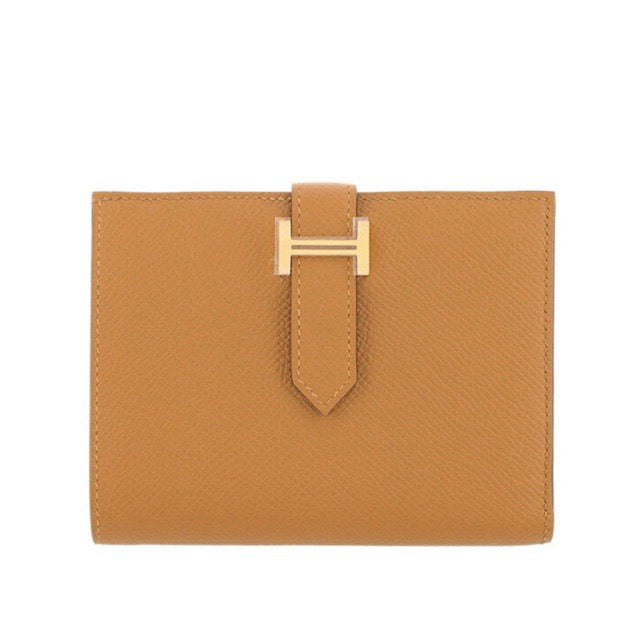 エルメス ベアン コンパクトウォレット セサミ エプソン ゴールド金具 折り財布 HERMES BEARN COMPACT WALLET SESAME EPSOM GOLD HARDWARE