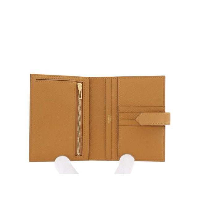 エルメス ベアン コンパクトウォレット セサミ エプソン ゴールド金具 折り財布 HERMES BEARN COMPACT WALLET SESAME EPSOM GOLD HARDWARE