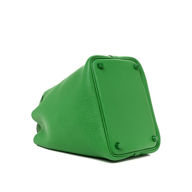 エルメス ピコタンロックPM モノクローム バンブー トリヨンクレマンス グリーン金具 HERMES PICOTIN LOCK 18 MONOCHROME BAMBOO TAURILLON CLEMENCE GREEN HARDWARE【中古】