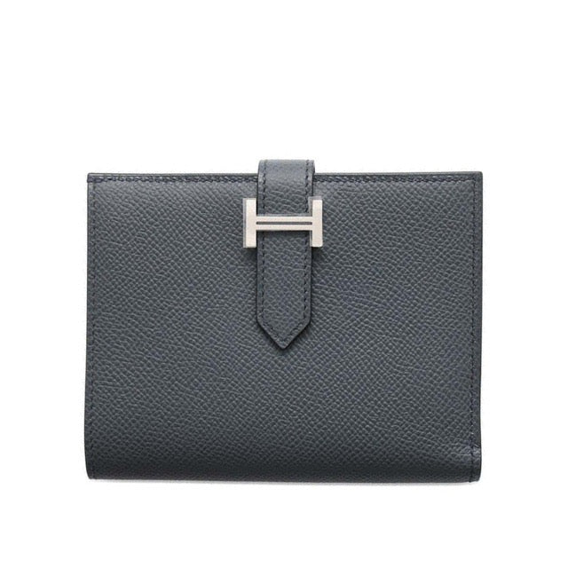 エルメス ベアン コンパクトウォレット グリミスティ エプソン シルバー金具 折り財布 HERMES BEARN COMPACT WALLET GRIS MISTY EPSOM SILVER HARDWARE