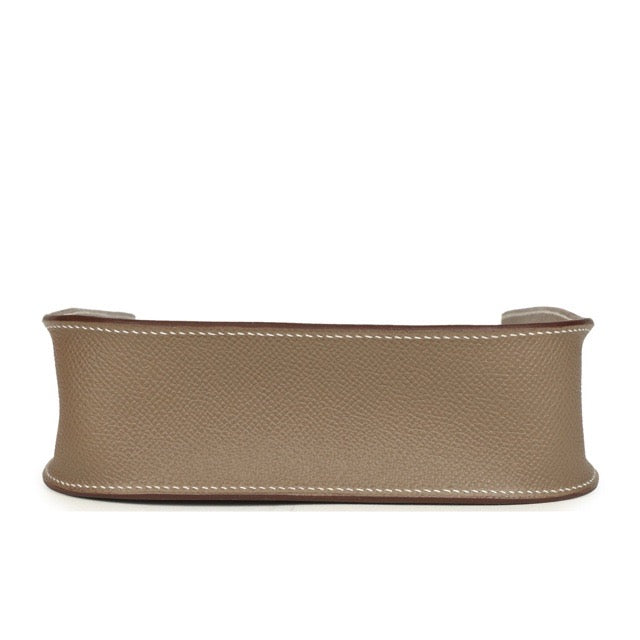 エルメス ミニエヴリン TPM セリエ エトゥープ エプソン ゴールド金具 ミニエブリン ショルダーバッグ HERMES EVELYNE TPM SELLIER ETOUPE EPSOM GOLD HARDWARE