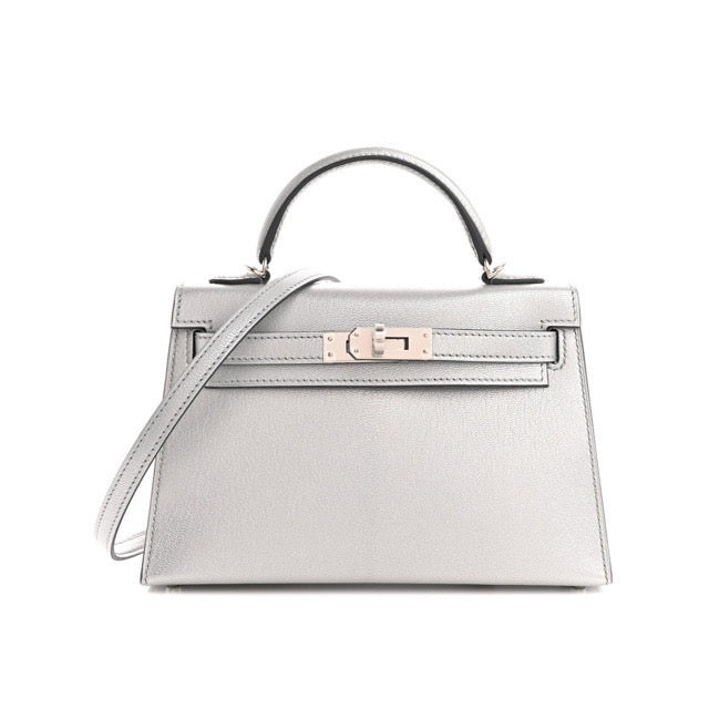 【ミニケリー】HERMES エルメス 空箱　付属品あり 68⚪︎ エルメス ミニケリー ケリーミニ2 ミニドゥ 外縫い アルジャン