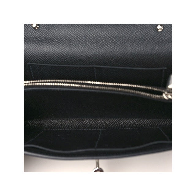 エルメス ケリーウォレット トゥーゴー 長財布 ブラック エプソン シルバー金具 HERMES KELLY WALLET TO GO BLACK EPSOM SILVER HARDWARE