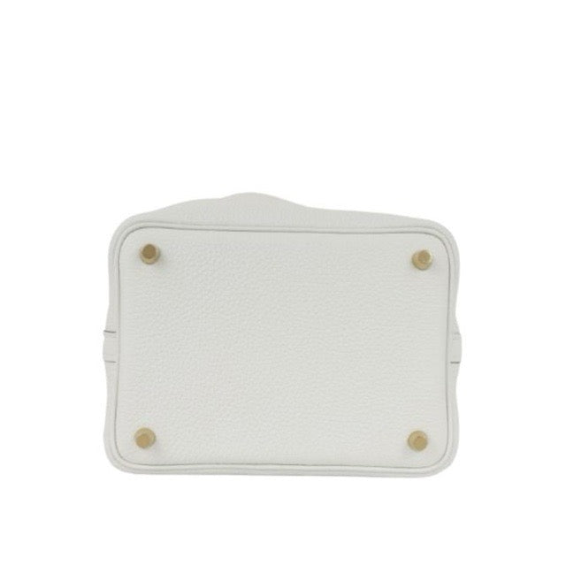 エルメス ピコタンロックPM エクラ ニューホワイト セサミ トリヨンクレマンス スイフト ゴールド金具 HERMES PICOTIN LOCK 18 ECLAT NEW WHITE SESAME TAURILLON CLEMENCE SWIFT GOLD HARDWARE