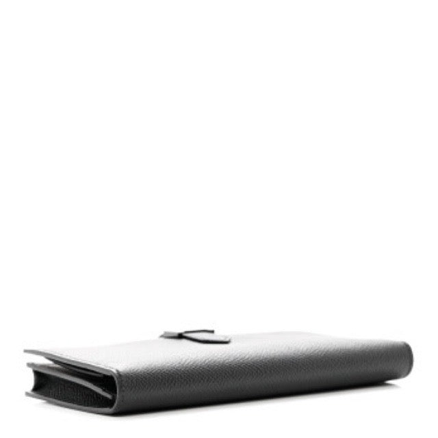 [New and unused] 2023 Monochrome Hermes Bairn Soufflé Bairn Long Wallet So Black Epson Black Hardware HERMES BEARN GUSSET WALLET MONOCHROME SO BLACK EPSOM BLACK HARDWARE
