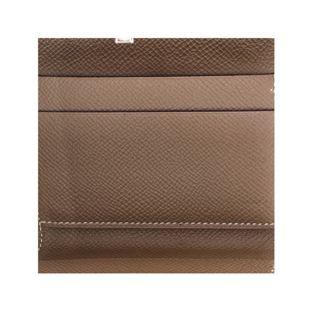 エルメス クリック ミニ ウォレット エトゥープ エプソン シルバー金具 カードケース パスケース HERMES CLIC MINI WALLET ETOUPE EPSOM SILVER HARDWARE【中古】