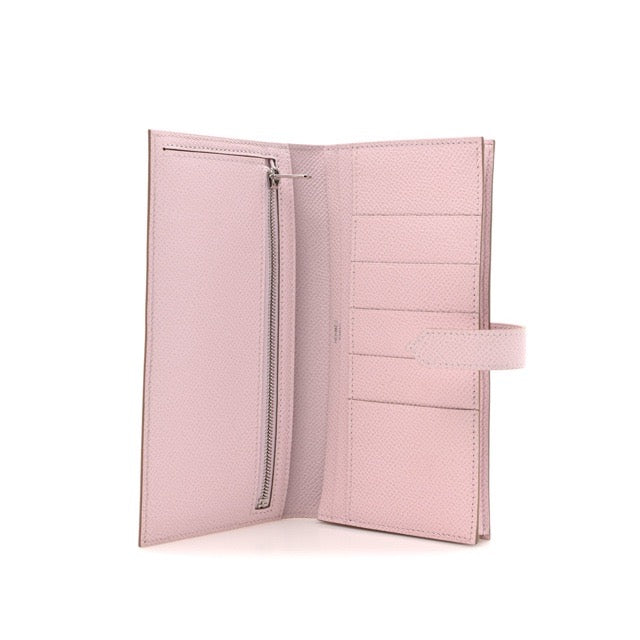 エルメス ベアンスフレ ベアンロングウォレット モーヴペール エプソン シルバー金具 HERMES BEARN GUSSET WALLET MAUVE PALE EPSOM SILVER HARDWARE