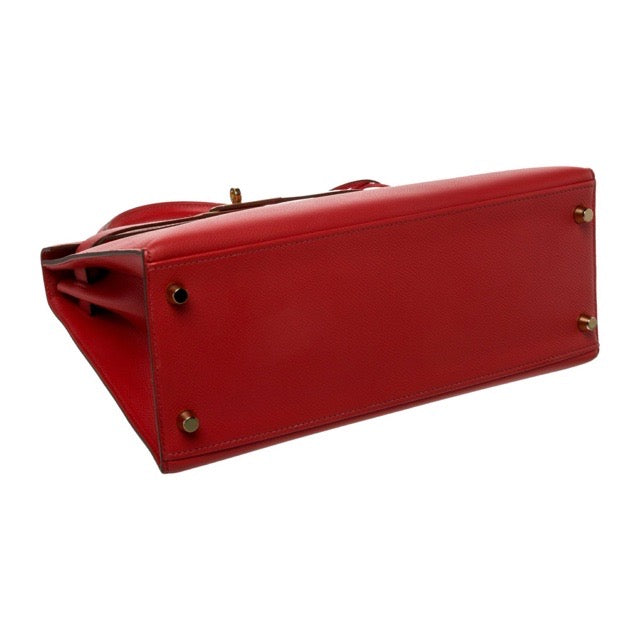 エルメス ケリー２８ 外縫い ローズジャイプール エプソン ゴールド金具 HERMES KELLY SELLIER 28 ROSE JAIPUR EPSOM GOLD HARDWARE【中古】