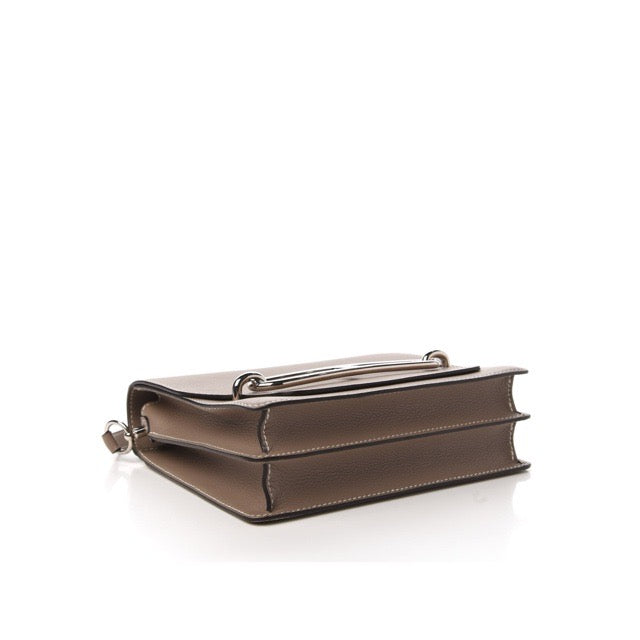 エルメス サック ロウリス ルリ 23 エトゥープ エヴァーカラー エバーカラー シルバー金具 ショルダーバッグ HERMES SAC ROULIS 23 ETOUPE EVERCOLOR SILVER HARDWARE【中古】