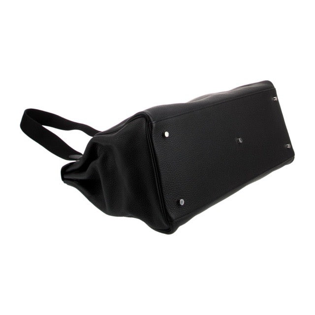 エルメス ケリー50 リラックス ヴォヤージュ ブラック トリヨンクレマンス シルバー金具 旅行バッグ トラベルバッグ HERMES KELLY 50 RELAX VOYAGE BLACK TAURILLON CLEMENCE SILVER HARDWARE