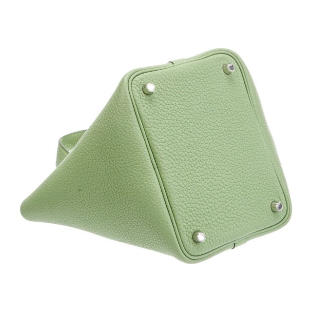 エルメス ピコタンロックPM 18 ヴェールクリケット トリヨンモーリス シルバー金具 HERMES PICOTIN LOCK PM 18 VERT CRIQUET TAURILLON MAURICE SILVER HARDWARE