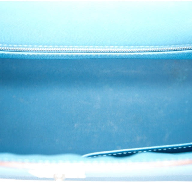 エルメス ケリー35 外縫い ミコノス エプソン シルバー金具 HERMES KELLY 35 SELLIER MYKONOS EPSOM SILVER HARDWARE