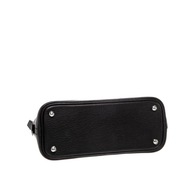 エルメス ミニボリード ピケ コレ ブラック シェーブル シルバー金具 ボリードミニ HERMES MINI BOLIDE 1923 PIQUE COLLE BLACK CHEVRE SILVER HARDWARE【中古】