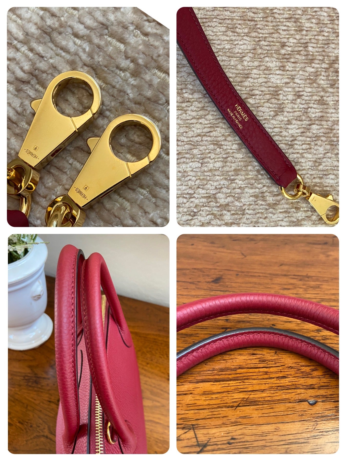 【新品同様】エルメス ボリード31 ルージュグレナ トリヨンクレマンス ゴールド金具 HERMES BOLIDE 31ROUGE GRENAT TAURILLON CLEMENCE GOLD HARDWARE