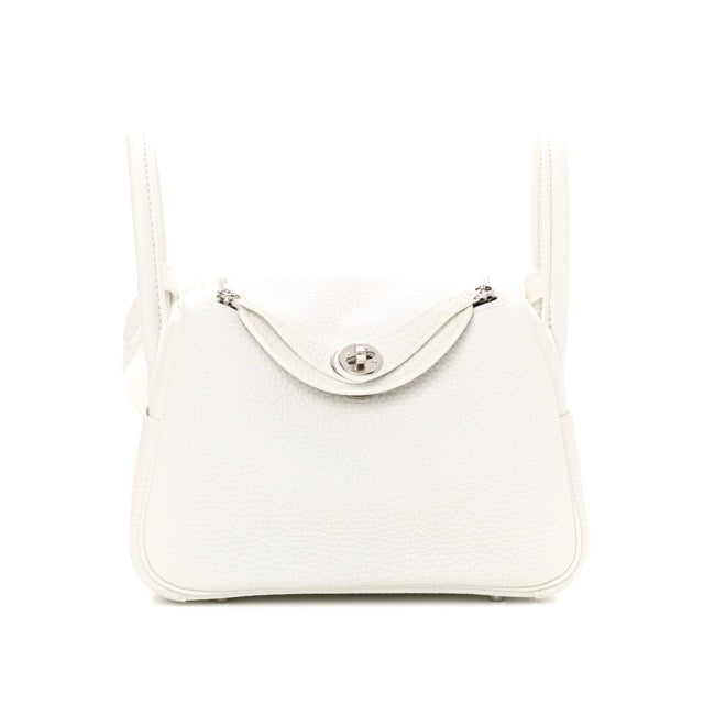 エルメス ミニリンディ 20 ニューホワイト トリヨンクレマンス シルバー金具 HERMES MINI LINDY NEW WHITE TAURILLON CLEMENCE SILVER HARDWARE