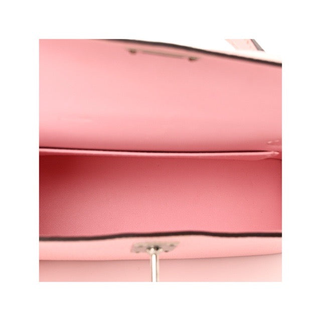 エルメス ミニケリー ケリーミニ２ ミニドゥ 外縫い ローズサクラ シェーブル シルバー金具 HERMES KELLY MINI 2 SELLIER 20 ROSE SAKURA CHEVRE SILVER HARDWARE【中古】