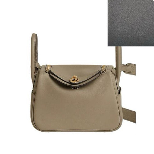 エルメス ミニリンディ 20 ヴェルソ ベージュマルファ グリミスティ スイフト ゴールド金具 HERMES MINI LINDY VERSO BEIGE MARFA GRIS MISTY SWIFT GOLD HARDWARE