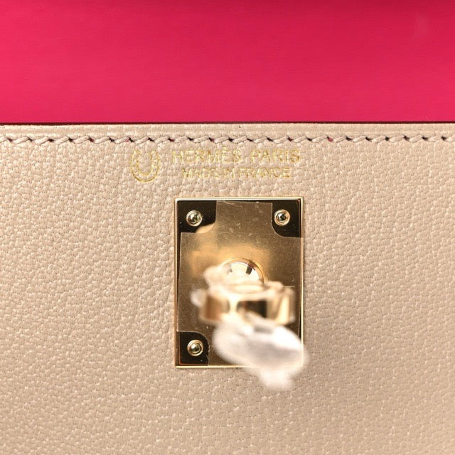 エルメス ミニケリー ケリーミニ２ ミニドゥ 外縫い HSS スペシャルオーダー ヴェルソ グリトゥル トゥルティエールグレー ローズメキシコ シェーブル パーマブラス シャンパンゴールド金具 パーソナルオーダー ホースシュー HERMES MINI KELLY 2 SELLIER 20 HSS SPECIAL ORDER VERSO GRIS TOURTERELLE ROSE MEXICO CHEVRE PERMABRASS GOLD HARDWARE
