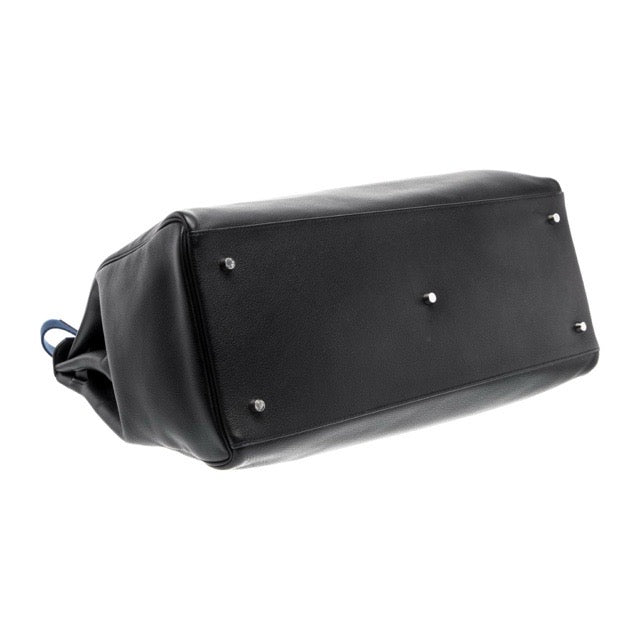 エルメス ケリー50 ヴォヤージュ ブラック トリヨンノビーヨ シルバー金具 旅行バッグ トラベルバッグ HERMES KELLY 50 VOYAGE BLACK TAURILLON NOVILLO SILVER HARDWARE