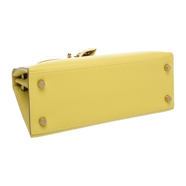 エルメス ケリー２５ 外縫い ライム エプソン ゴールド金具 HERMES KELLY 25 SELLIER LIME EPSOM GOLD HARDWARE