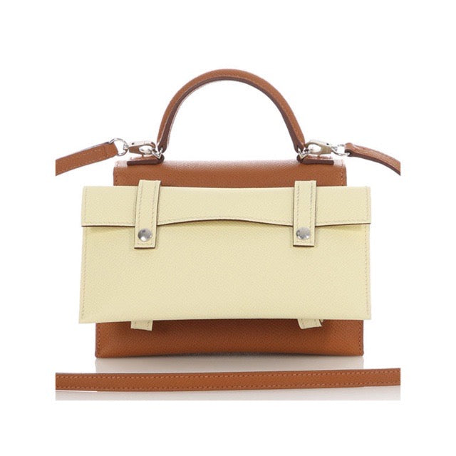 エルメス ケリードール ピクト ゴールド ジョーヌミルトン ブルーザンジバル エプソン シルバー金具 HERMES KELLY DOLL QUELLE IDOLLE PICTO GOLD JAUNE MILTON BLEU ZANZIBAR EPSOM SILVER HARDWARE