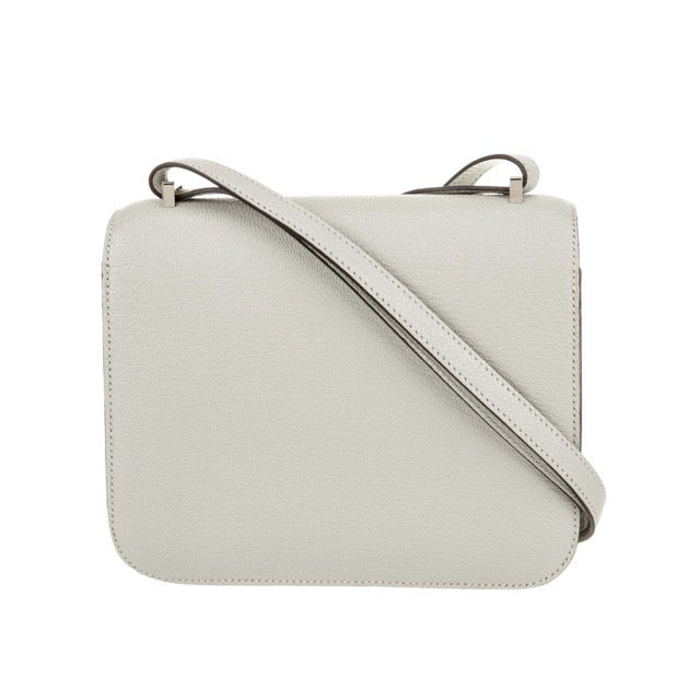 HERMES MINI CONSTANCE 18 SPECIAL ORDER PERSONAL ORDER GRIS PERLE GRIS TOURTERELLE CHEVRE SILVER HARDWARE HSS