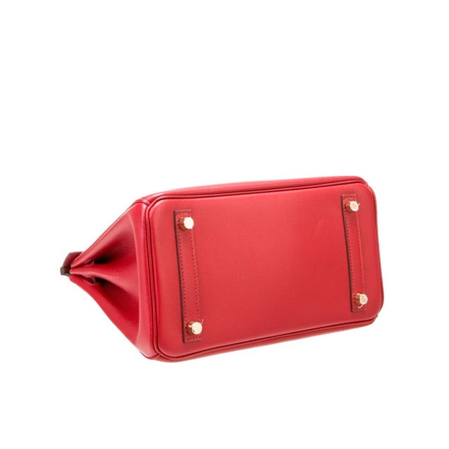 HERMES BIRKIN 25 ROUGE PIMENT SWIFT GOLD HARDWARE