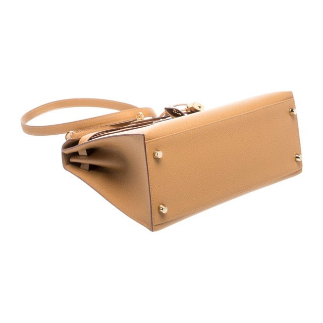 エルメス ケリー２８ 外縫い セサミ エプソン ゴールド金具 HERMES KELLY 28 SELLIER SESAME EPSOM GOLD HARDWARE