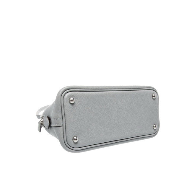 エルメス ミニボリード ブルーグラシエ エヴァーカラー エバーカラー シルバー金具 ボリードミニ HERMES MINI BOLIDE 1923 BLEU GLACIER EVERCOLOR SILVER HARDWARE
