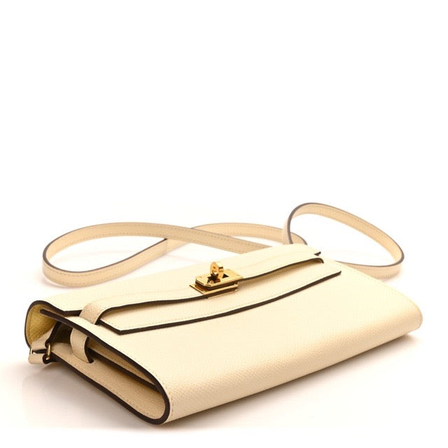 エルメス ケリーウォレット トゥーゴー 長財布 ヴェルソ ナタ ジョーヌプッサン エプソン ゴールド金具 HERMES KELLY LONG WALLET TO GO VERSO NATA JAUNE POUSSIN EPSOM GOLD HARDWARE