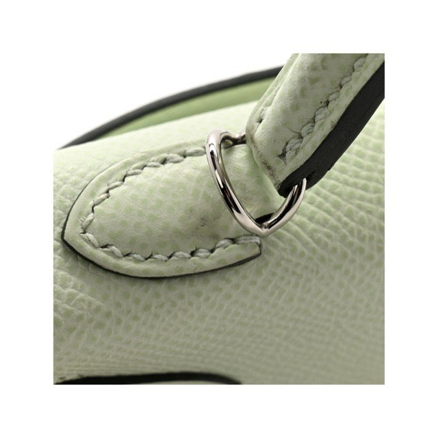 エルメス ミニケリー ケリーミニ２ ミニドゥ 外縫い ヴェールフィズ エプソン シルバー金具 HERMES KELLY MINI 2 SELLIER 20 VERT FIZZ EPSOM SILVER HARDWARE【中古】