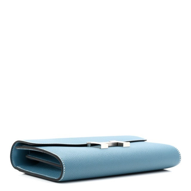 エルメス コンスタンスウォレット トゥーゴー 長財布 ニューブルージーン エプソン シルバー金具 HERMES CONSTANCE LONG WALLET TO GO NEW BLEU JEAN EPSOM SILVER HARDWARE