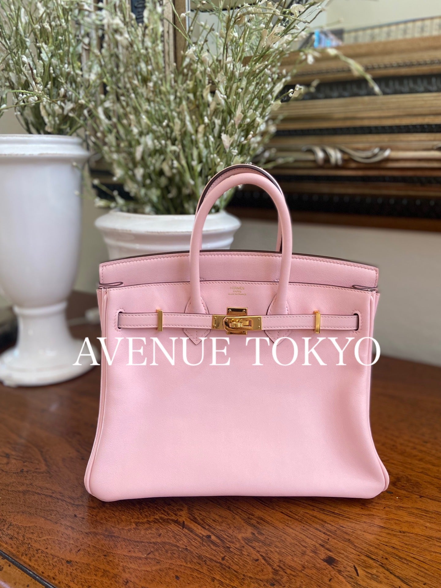 【大変美品】エルメス バーキン25 ローズサクラ スイフト ゴールド金具 HERMES BIRKIN 25 SWIFT ROSE SAKURA GOLD HARDWARE