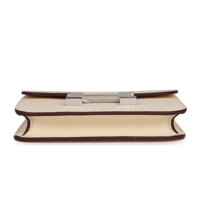 [New and unused] 2023 Hermes Constance Slim Wallet NATA Epson Silver Hardware Folding Wallet HERMES CONSTANCE SLIM WALLET NATA EPSOM SILVER HARDWARE