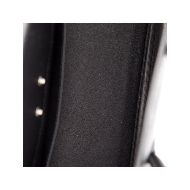 限定品 エルメス バーキン シャドウ 25 ブラック ノワール スイフト シルバー金具 HERMES BIRKIN SHADOW 25 BLACK NOIR SWIFT SILVER HARDWARE【中古】