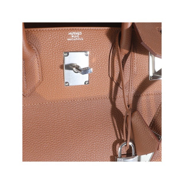 エルメス バーキン40 オータクロア HAC クープ ドゥ ソレイユ ゴールド トゴ シルバー金具 HERMES BIRKIN 40 COUP DE SOLEIL GOLD TOGO SILVER HARDWARE