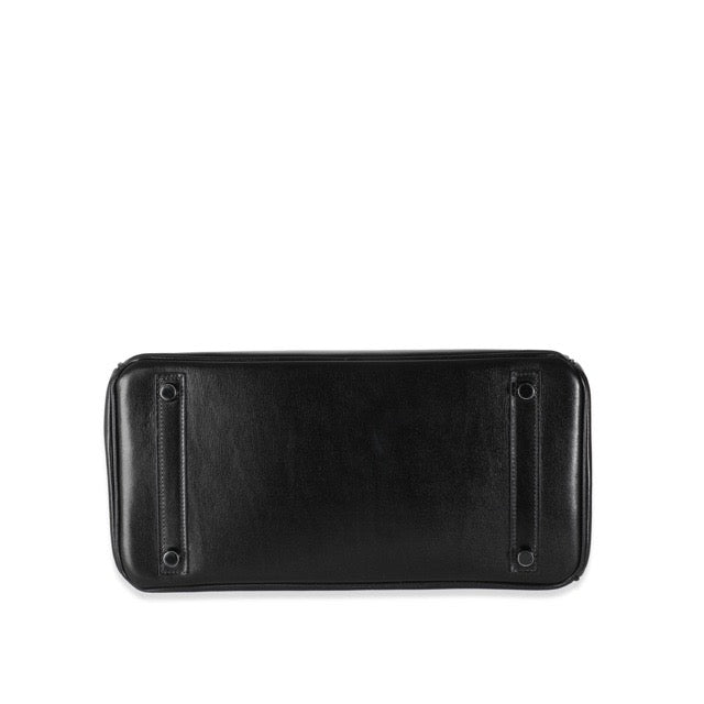 エルメス バーキン30 ソーブラック ボックスカーフ ブラック金具 HERMES BIRKIN 30 SO BLACK BOX CALFSKIN BLACK HARDWARE【中古】