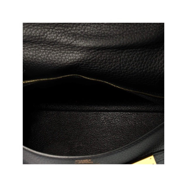 エルメス ケリー32 内縫い ブラック トリヨンクレマンス ゴールド金具 HERMES KELLY RETOURNE 32 BLACK TAURILLON CLEMENCE GOLD HARDWARE【中古】