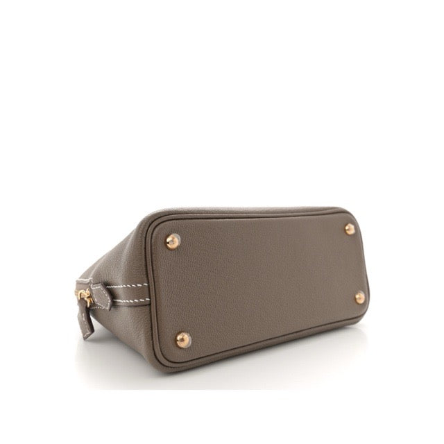 エルメス ミニボリード エトゥープ シェーブル ゴールド金具 ボリードミニ HERMES MINI BOLIDE 1923 ETOUPE CHEVRE GOLD HARDWARE