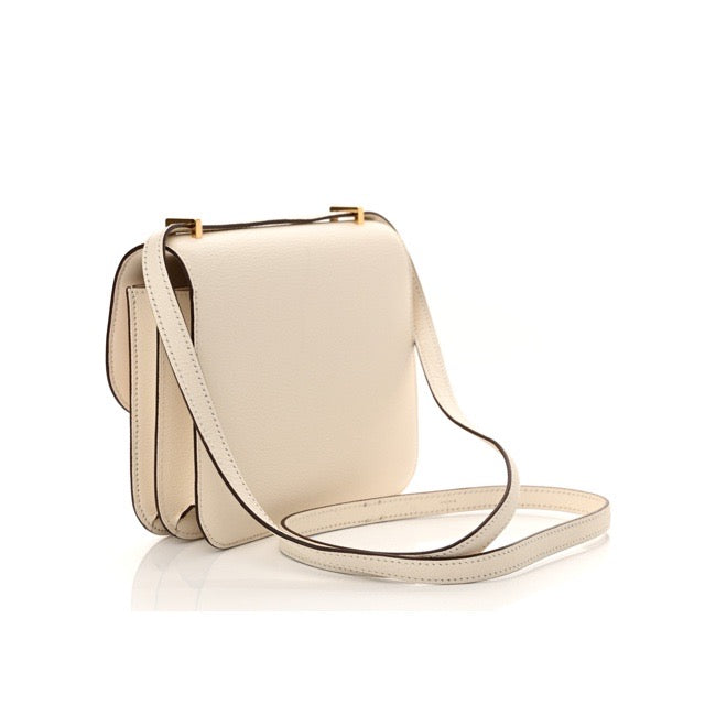エルメス ミニコンスタンス 18 ナタ シェーブルミゾール ゴールド金具 ショルダーバッグ HERMES MINI CONSTANCE 18 NATA CHEVRE MYSORE GOLD HARDWARE【中古】