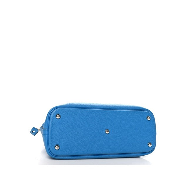 エルメス ボリード31 ブルーザンジバル トリヨンクレマンス シルバー金具 HERMES BOLIDE 31 BLEU ZANZIBAR  TAURILLON CLEMENCE SILVER HARDWARE【中古】