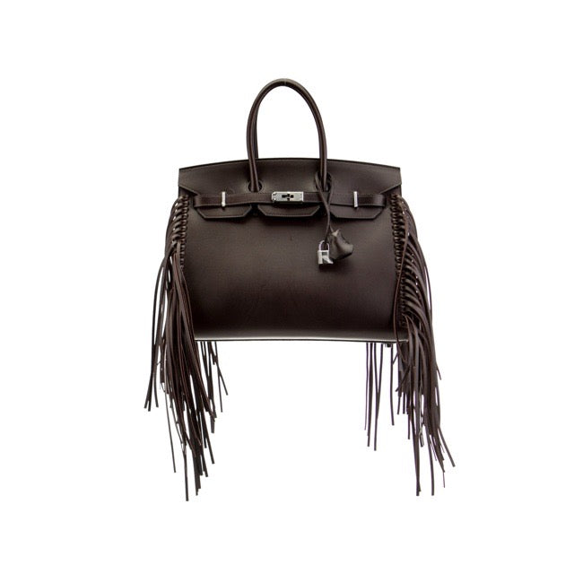 HERMÈS 空箱・付属品スペシャルセット（バーキン35・エヴリン 他） エルメス バーキン35 セリエ 外縫い アナーテ フリンジ エベンヌ