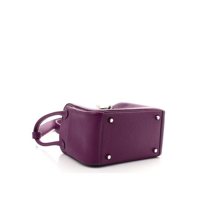 エルメス ミニリンディ 20 アネモネ トリヨンクレマンス シルバー金具 HERMES MINI LINDY 20 ANEMONE TAURILLON CLEMENCE SILVER HARDWARE【中古】