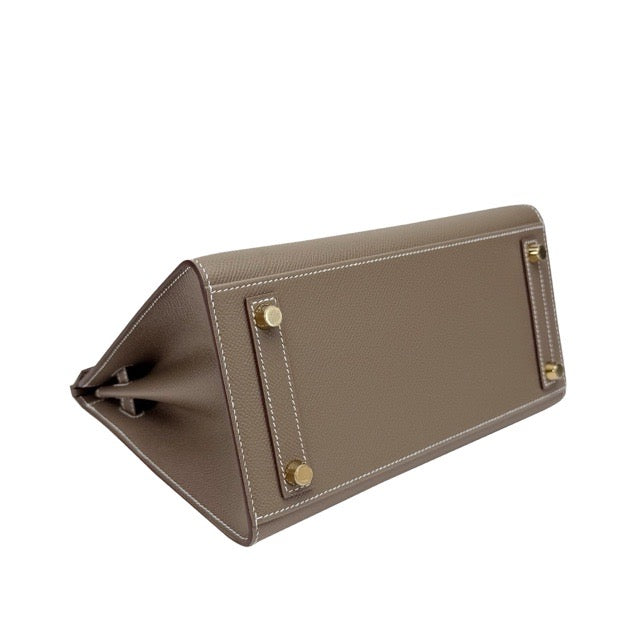 エルメス バーキン25 セリエ 外縫い エトゥープ エプソン ゴールド金具 HERMES BIRKIN SELLIER 25 ETOUPE EPSOM GOLD HARDWARE