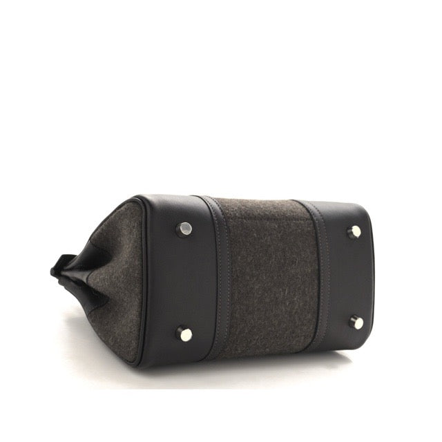 エルメス バーキン25 ゴーチーム エベンヌ エベーヌ ショコラ ニューホワイト フェルト スイフト シルバー金具 HERMES BIRKIN 25 GO TEAM EBENE CHOCOLATE NEW WHITE FELT SWIFT SILVER HARDWARE