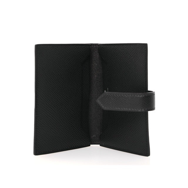 モノクローム エルメス ベアンカードホルダー ウォレット ブラック エプソン ブラック金具 カードケース 財布 HERMES BEARN MONOCHROME CARD HOLDER WALLET BLACK EPSOM BLACK HARDWARE【中古】